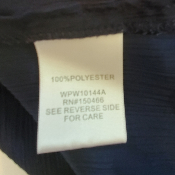 41 Hawthorn Zarie Casual Blouse, Navy Blue Polka-dot Tunic, 3/4 Sleeves 2X - Picture 5 of 6